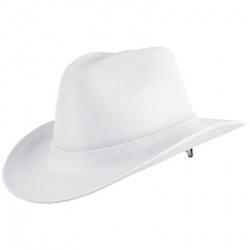 White cowboy hard hat